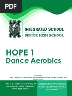 HOPE 1 Dance Aerobics Grade Level/Section: Grade 11 Subject Teacher