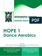 HOPE 1 Dance Aerobics Grade Level/Section: Grade 11 Subject Teacher