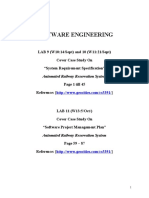 Software Engineering: LAB 9 (W10:14/Sept) and 10 (W11:21/Sept) Cover Case Study On "System Requirement Specification"
