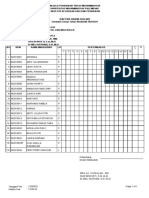 Daftar hadir kuliah biologi sel dan molekuler