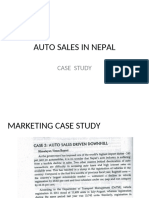 Auto Sales in Nepal: Case Study
