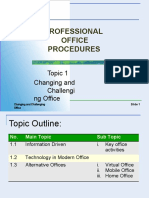 Topic 1 Changing and Challenging Office