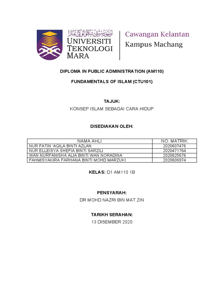 Konsep Islam Sebagai Cara Hidup Pdf