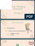 Dish Washing Detergen Group 4