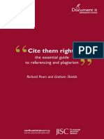 Cite Them Right Reference Guide