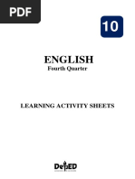 English: Learning Activity Sheets