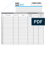 Snowplus Promo: Monitoring Form