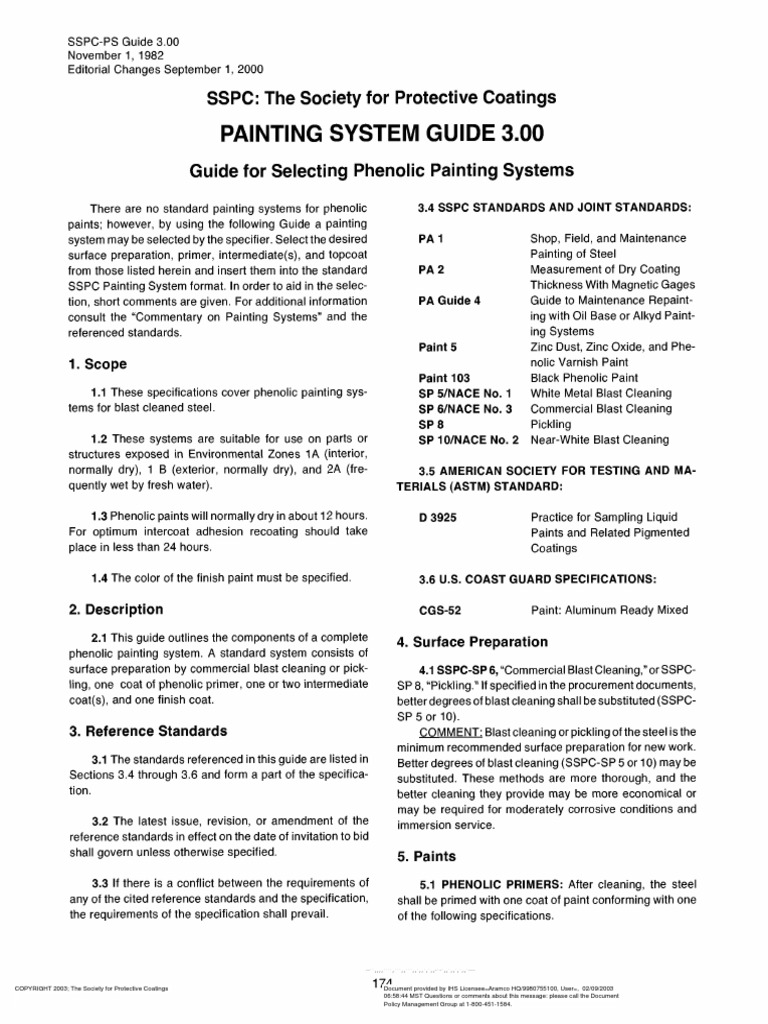 SSPC PS Guide 3.00 | PDF | Paint | Varnish