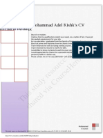 This Study Resource Was: Mohammad Adel Kishk's CV