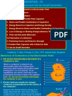 Capacitance and Van de Graaff Generator: Created by C. Mani, Principal, K V No.1, AFS, Jalahalli West, Bangalore