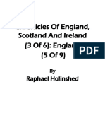 Chronicles of England Scotland and Ireland (3 of 6) England (5 of 9) by Raphael Holinshed