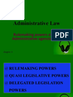 Administrative Law: Rulemaking Powers of Administrative Agencies