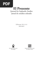 El Prezente: Journal For Sephardic Studies Jurnal de Estudios Sefaradis