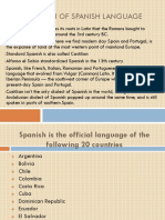 The Origin and Global Influence of Spanish Language