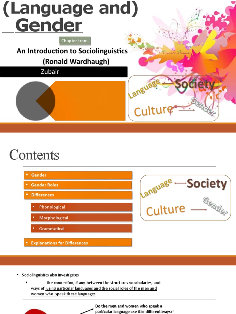 Language and Gender in Sociolinguistics | PDF | Gender | Gender Studies