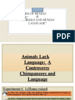 "Properties of Human Language" & "Animals and Human Language"