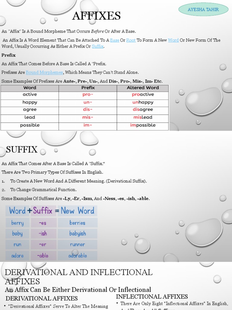 Understanding Prefixes and Suffixes | PDF | Foreign Language Studies
