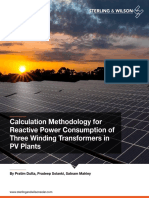 Calculation Methodology For Reactive Power Consumption of Three Winding Transformers in PV Plant 210118