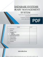 Database Systems Library Management System