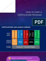 How To Start A Certification Program
