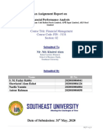 An Assignment Report On: Financial Performance Analysis