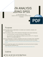 Data Analysis Using Spss