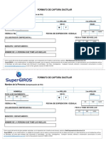 Formato de Captura Dactilar