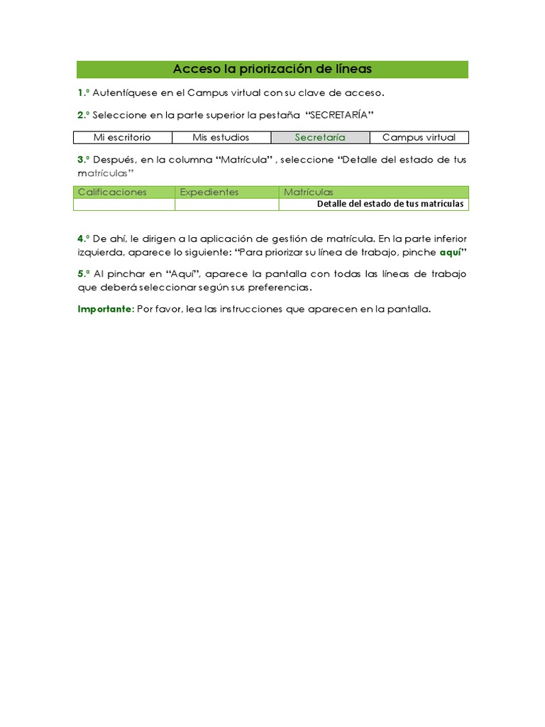 Acceso La Priorización de Líneas | PDF | Crecimiento personal y profesional