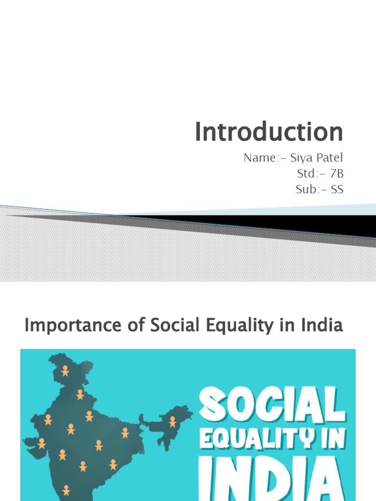 Importance of Social Equality in India | PDF | Social Inequality ...