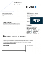 Chase Bank Everyday Checking: Important Account Information