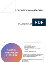 Sales and operations planning overview