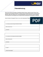 Vollmacht Zur Paketabholung Download 43696