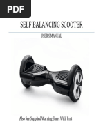 User Manual Self Balance Schooter