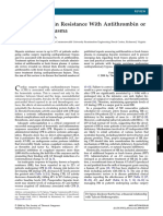 Treating Heparin Resistance With Antithrombin or Fresh Frozen Plasma