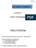 Advanced Data Analytics: Simon Scheidegger