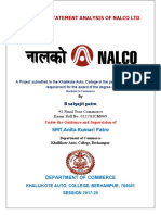 Financial Statement Analysis of Nalco LTD: SMT - Anita Kumari Patro