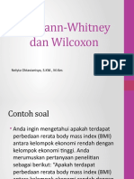 Uji Mann-Whitney Dan Wilcoxon