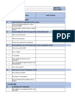 ISO 27001 Internal Audit Checklist