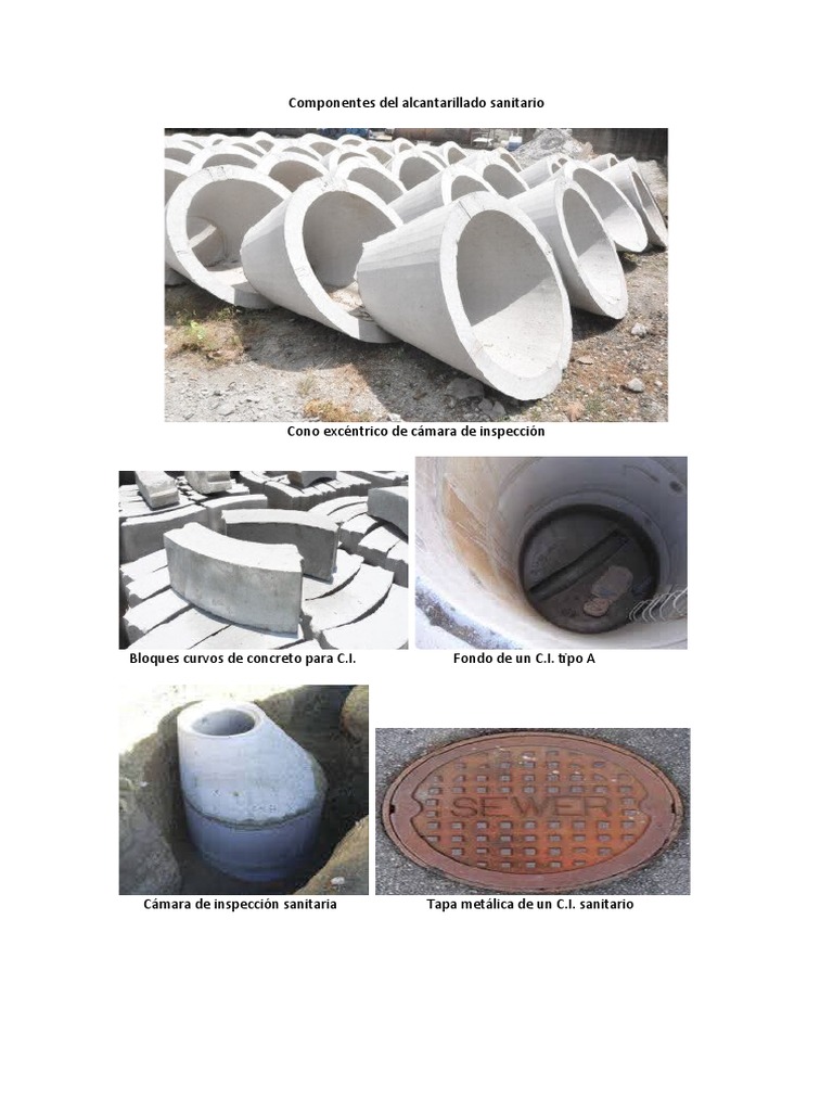 Componentes del Alcantarillado Sanitario | PDF | Tecnología