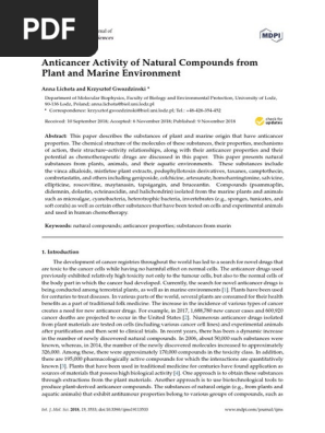 Ijms 19 03533 Pdf Chemotherapy Cancer