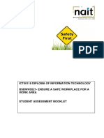 Ict50118 Diploma of Information Technology Bsbwhs521-Ensure A Safe Workplace For A Work Area