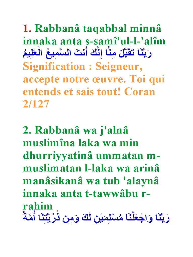 Copie de Les 40 Rabanas | PDF | Doctrines et croyances religieuses ...