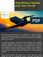 Why Do You Need Desktop Valuation Appraisal For Your Aircraft