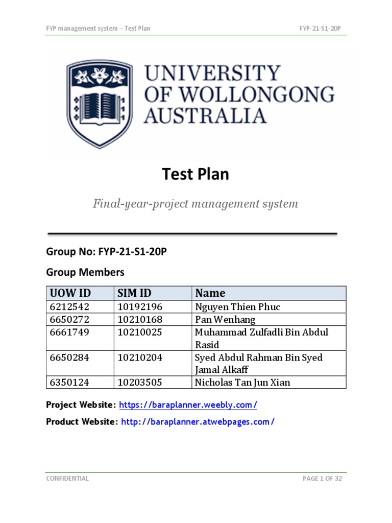 Csit-20-S2-36 Fyp-21-S1-20p Test Plan | PDF | Software Testing | Login