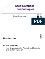 Advanced Database Technologies: Crash Recovery