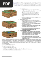 There are three main types of fault that may cause an earthquake