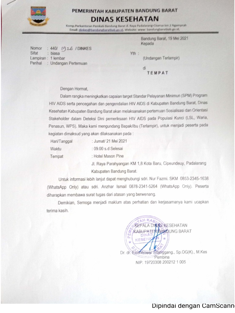 Undangan Pertemuan | PDF