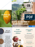 Brochure Feria Agrícola EXPO Sabes y Sabores 2021 Corpoyarumos