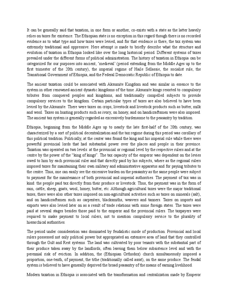 History of Taxation PDF Taxation In The United States Taxes