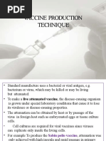 Vaccine Production Technique